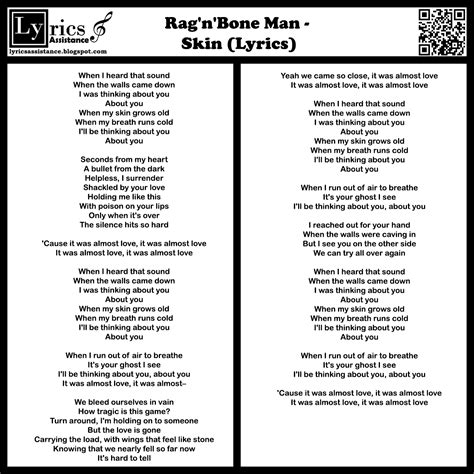 lyrics of skin